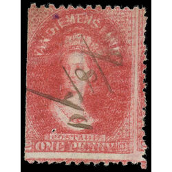 tasmania stamp 29c queen victoria 1864