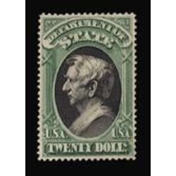 us stamp officials o o71 state 20 0 1873