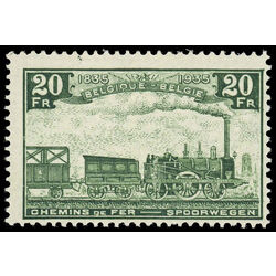 belgium stamp q203 old railroad train 1935