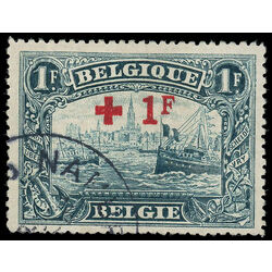 belgium stamp b44 scheldt river at antwerp 1918