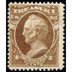 us stamp officials o o80 treasury 24 1873