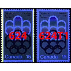 canada stamp 624t1 cojo symbol 15 1973