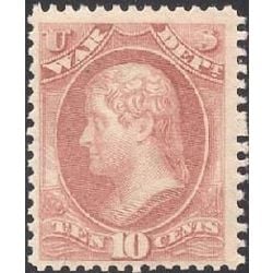 us stamp officials o o88 war 10 1873