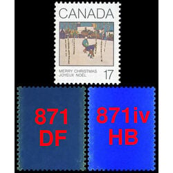 canada stamp 871iv sleigh ride 17 1980