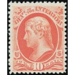 us stamp officials o o100 interior 10 1879