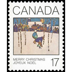 canada stamp 871i sleigh ride 17 1980