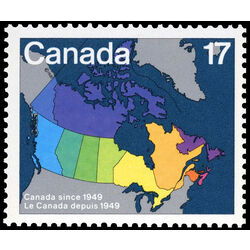 canada stamp 893 1949 map of canada 17 1981