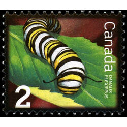 canada stamp 2328 monarch caterpillar 2 2009
