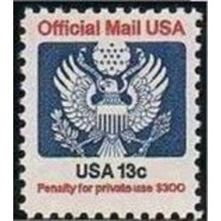 us stamp o officials o129 official mail great seal 13 1983