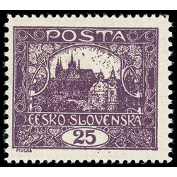 czechoslovakia stamp 46b hradcany at prague 1919