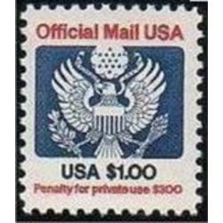us stamp o officials o132 official mail great seal 1 0 1983