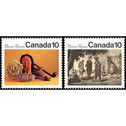 canada stamp 578 9 iroquoian indians 1976