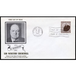 canada stamp 440 sir winston churchill 5 1965 FDC 004