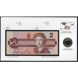 canada s 2 uncirculated coin bank note stamp set