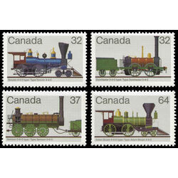 canada stamp 999 1002 canadian locomotives 1836 1860 1 1 65 1983