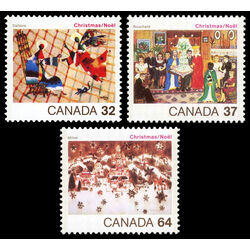 canada stamp 1040 42 christmas 1984
