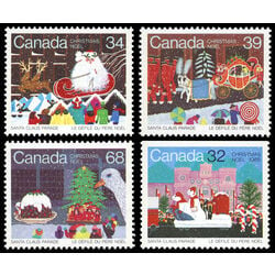 canada stamp 1067 70 christmas santa claus parade 1985