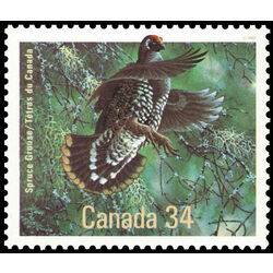canada stamp 1098 spruce grouse 34 1986