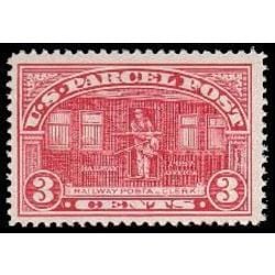 us stamp q parcel post q3 railway postal clerk parcel post 3 1913