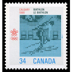 canada stamp 1112 biathlon 34 1986