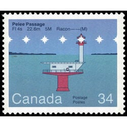 canada stamp 1064 pelee passage lake erie 34 1985