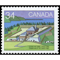 canada stamp 1053 castle hill newfoundland 34 1985