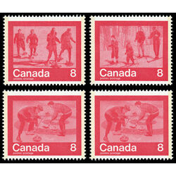 canada stamp 644 7 keep fit winter sports 1974