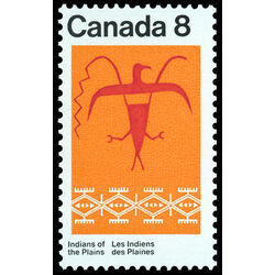 canada stamp 564i assiniboine thunderbird 8 1972