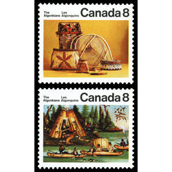 canada stamp 566 7 algonkian indians 1973