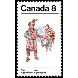 canada stamp 569 algonkian couple 8 1973