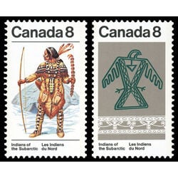 canada stamp 576 7 subarctic indians 1975