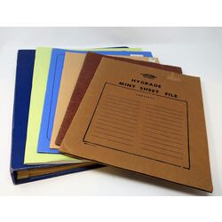 6 used sheet file albums