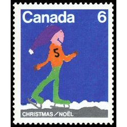 canada stamp 675 skater 6 1975