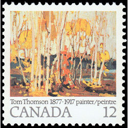 canada stamp 734i autumn birches 12 1977