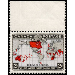 canada stamp 85 christmas map of british empire 2 1898 M FNH 036