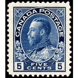 canada stamp 111 king george v 5 1914 M VF 021