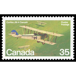 canada stamp 875 curtiss jn 4 canuck 35 1980