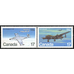 canada stamp 874a military aircraft 1980