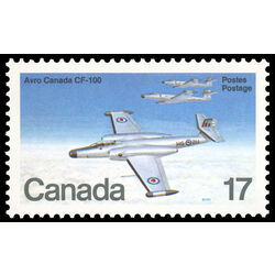 canada stamp 873 avro canada cf 100 1950 17 1980
