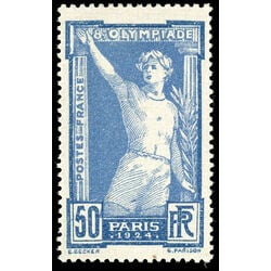 france stamp 201 victorious athlete 50 1924