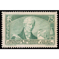france stamp 301 benjamin delessert 75 1935