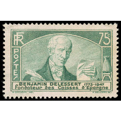 france stamp 301 benjamin delessert 75 1935