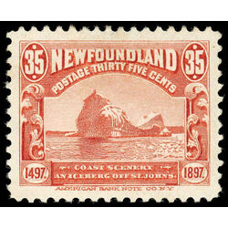 newfoundland stamp 73 iceberg 35 1897 M XF 013