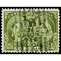 canada stamp 65 queen victoria diamond jubilee 5 1897 U VF 041