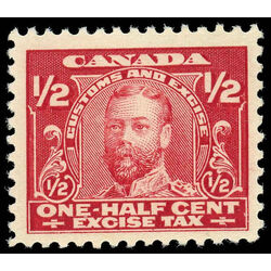 canada revenue stamp fx2 george v excise tax 1915