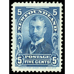 newfoundland stamp 85 duke of york 5 1899 M VF 012