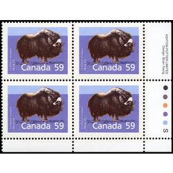 canada stamp 1174i musk ox 59 1989 PB LR