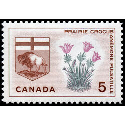canada stamp 422iv manitoba prairie crocus 5 1965