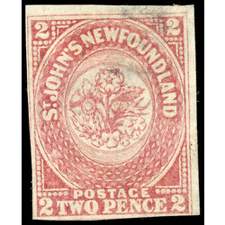 newfoundland stamp 17 1861 third pence issue 2d 1861 U F 009
