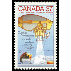 canada stamp 1209 cobalt therapy 1951 37 1988